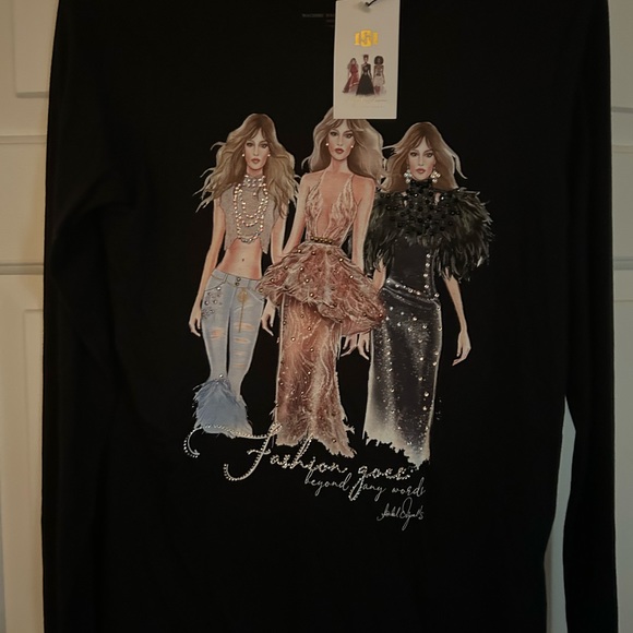 101 Isabel original international black cotton fashion girls Large NWT - Picture 2 of 5